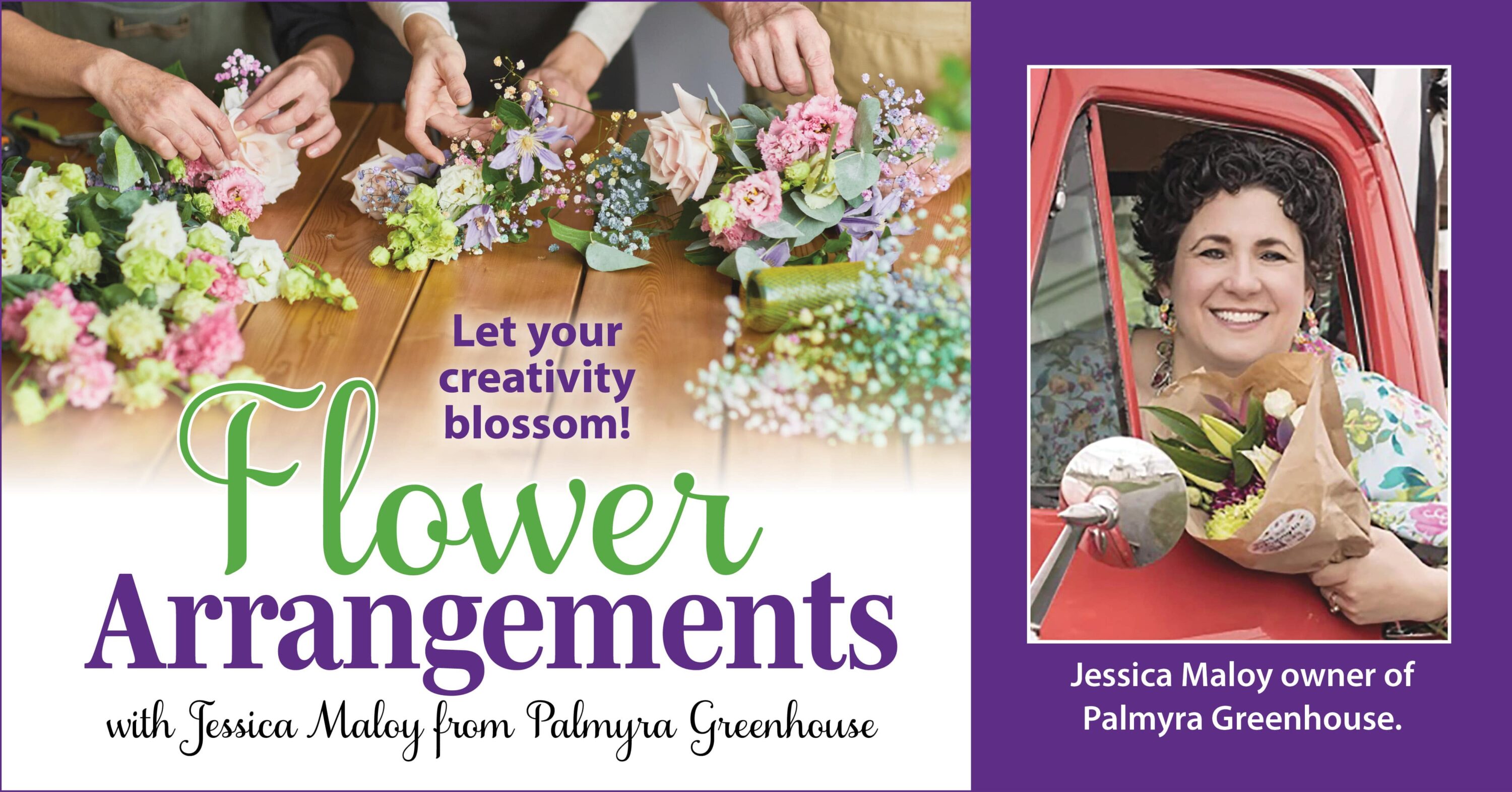 Flower Arrangements event at Traditions of Hershey