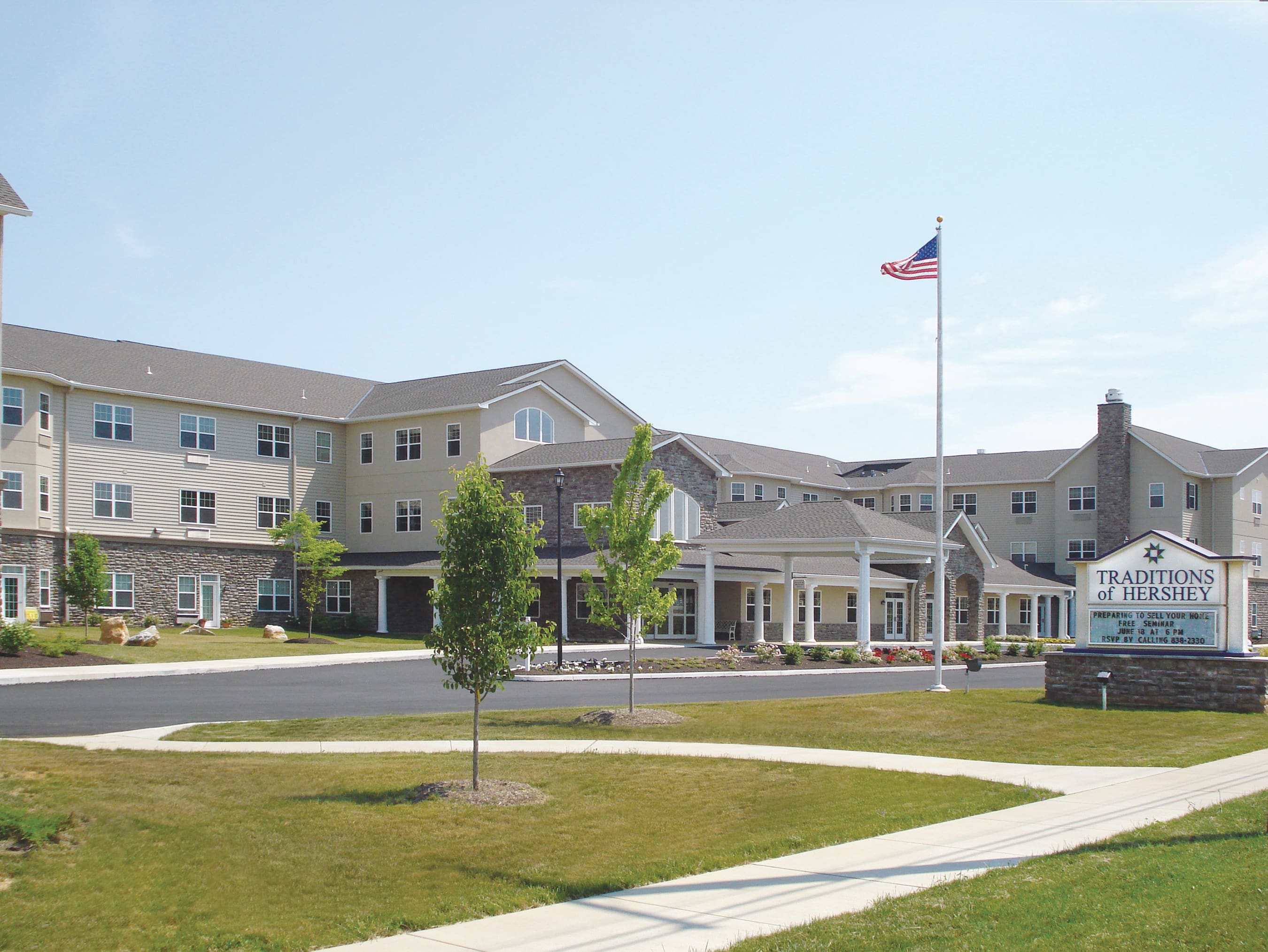 Traditions of Hershey senior living community exterior